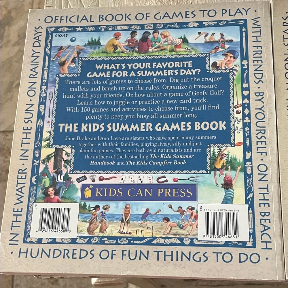 Kids Learning Adventure Book Set - Summer Games and Night Sky Kidcore